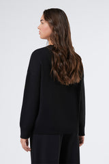 DAPHNE BLACK PEARLS CASHMERE-BLEND JUMPER