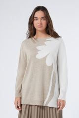 ULRICO BROWN LUREX CASHMERE BLEND JUMPER