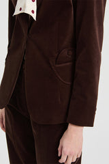 BROWN VELVET JACKET