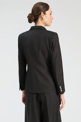 NAVY SILVER MOTIFS JACKET