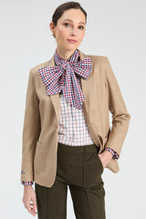BEIGE HERRINGBONE JACKET