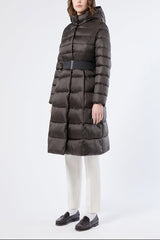 VIADANA BROWN IRIDESCENT NYLON PADDED JACKET