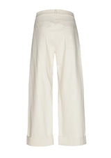 EMBROIDERY COMFORTABLE 7/8 LENGTH TROUSERS