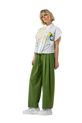 ELASTICATED WAIST TROUSERS