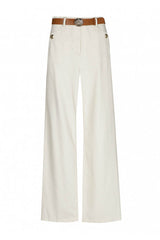 CREAM COTTON TROUSERS