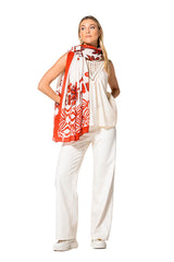 CREAM COTTON TROUSERS