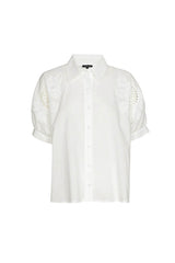 OFF WHITE EMBROIDERED SHORT SLEEVE SHIRT