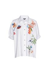 EMBROIDERED COTTON BLOUSE