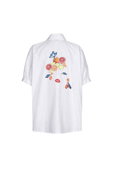 EMBROIDERED COTTON BLOUSE