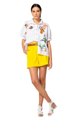 EMBROIDERED COTTON BLOUSE