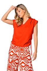 CHERRY SHOULDER EFFECT TOP