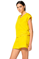 LEMON SHOULDER EFFECT TOP