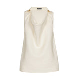 NATUREL COLLAR EFFECT LINEN TOP