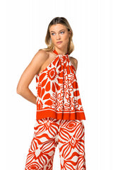 CHERRY PRINTED LOOSE TOP