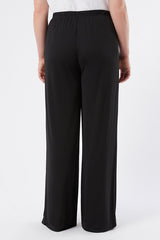 AUSTERO BLACK JERSEY TROUSERS