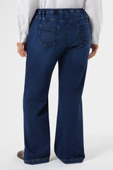 BOEMIA STRETCH DENIM FLEECE FABRIC TROUSERS