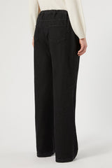 ACETI BLACK STRETCH FLEECE JOGGERS