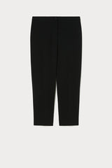 ZODIACO BLACK JERSEY CRÊPE SLIM-FIT TROUSERS