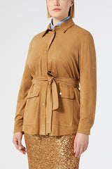 ZATTERA CAMEL JERSEY SAHARAN JACKET
