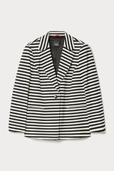 ZUCCA STRIPED JERSEY BLAZER JACKET