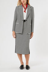 ZUCCA STRIPED JERSEY BLAZER JACKET