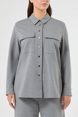 GLOBALE FLEECE OVERSHIRT-STYLE TUNIC