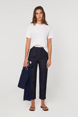 STRAIGHT LEG DENIM TROUSERS