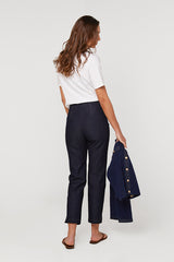 STRAIGHT LEG DENIM TROUSERS