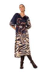 LOOSE-FITTING ELEGANT MIDI DRESS