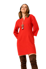 SLIGHTLY FITTED COMFORTABLE DRESS