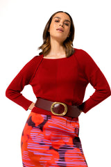 RUBY SLIGHTLY FITTED PULLOVER