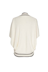 CREAM TWO-TONE LONG BOLERO