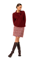 BURGANDY ELEGANT WINTER PULLOVER