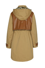 LEOPARD-PRINT LINING PARKA