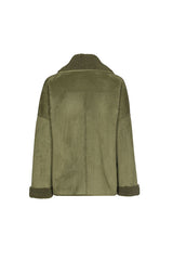 SHERPA LINING SUEDE-LOOK JACKET