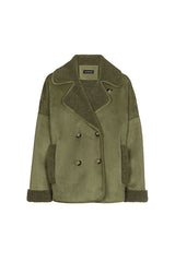 SHERPA LINING SUEDE-LOOK JACKET