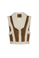 SUEDE-LOOK BODY WARMER