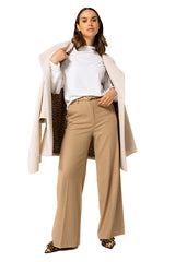 SUBTLE LEOPARD-PRINT LINING SHORT ELEGANT COAT