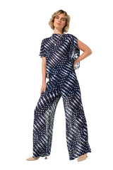 ELASTICATED WAIST PALAZZO TROUSERS