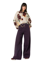 WIDE-LEG DENIM TROUSERS