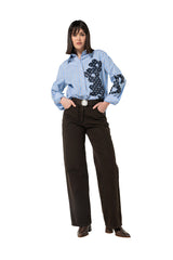 DENIM TROUSERS