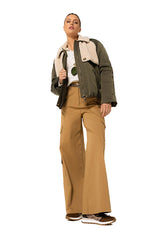 COMFORTABLE COTTON CARGO TROUSERS