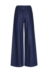 ELASTIC WAIST PALAZZO JEANS