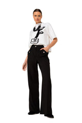 STRAIGHT CITY-LOOK TROUSERS