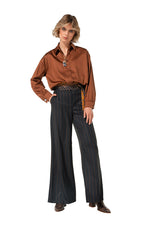 TIE BELT CITY-LOOK TROUSERS