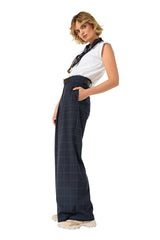 SUBTLE CHECK ELEGANT TROUSERS