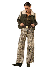 LEOPARD PRINT TROUSERS