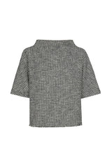 SHORT STRAIGHT JACQUARD TOP