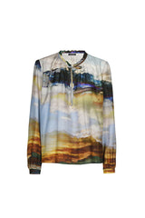 LANDSCAPE DESIGN STRAIGHT BLOUSE