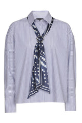 TIE COTTON BLOUSE
